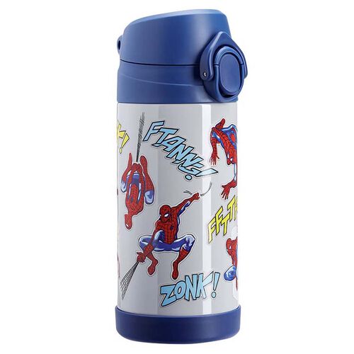 Pottery Barn Kids Mackenzie Water Bottle Gray Marvel Spiderman Gid